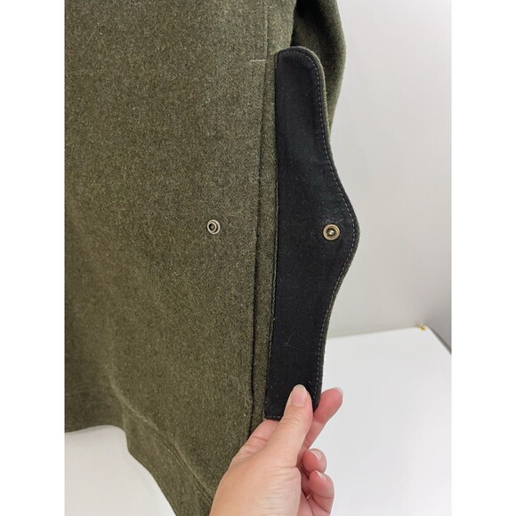 Filson Mackinaw Cruiser Wool Jacket Mens XL Long Forest Green Made in USA - Picture 9 of 11
